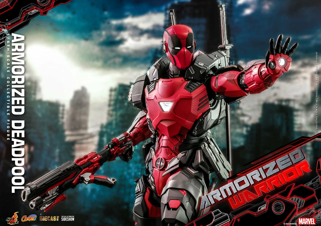 Maybang's Collectibles Hot Toys Marvel Comics Masterpiece Series Armorized Deadpool Diecast 1/6 Scale 12" Collectible Figure 13 Maybang's Collectibles Hot Toys Marvel Comics Masterpiece Series Armorized Deadpool Diecast 1/6 Scale 12" Collectible Figure