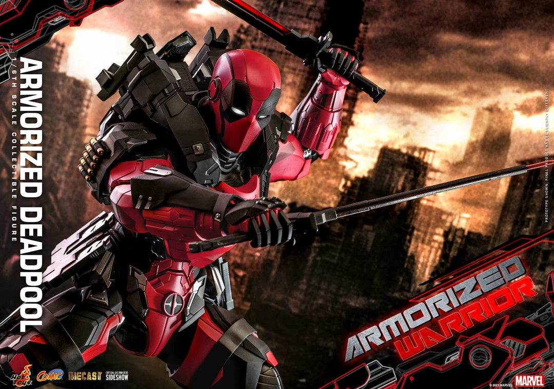 Maybang's Collectibles Hot Toys Marvel Comics Masterpiece Series Armorized Deadpool Diecast 1/6 Scale 12" Collectible Figure 14 Maybang's Collectibles Hot Toys Marvel Comics Masterpiece Series Armorized Deadpool Diecast 1/6 Scale 12" Collectible Figure