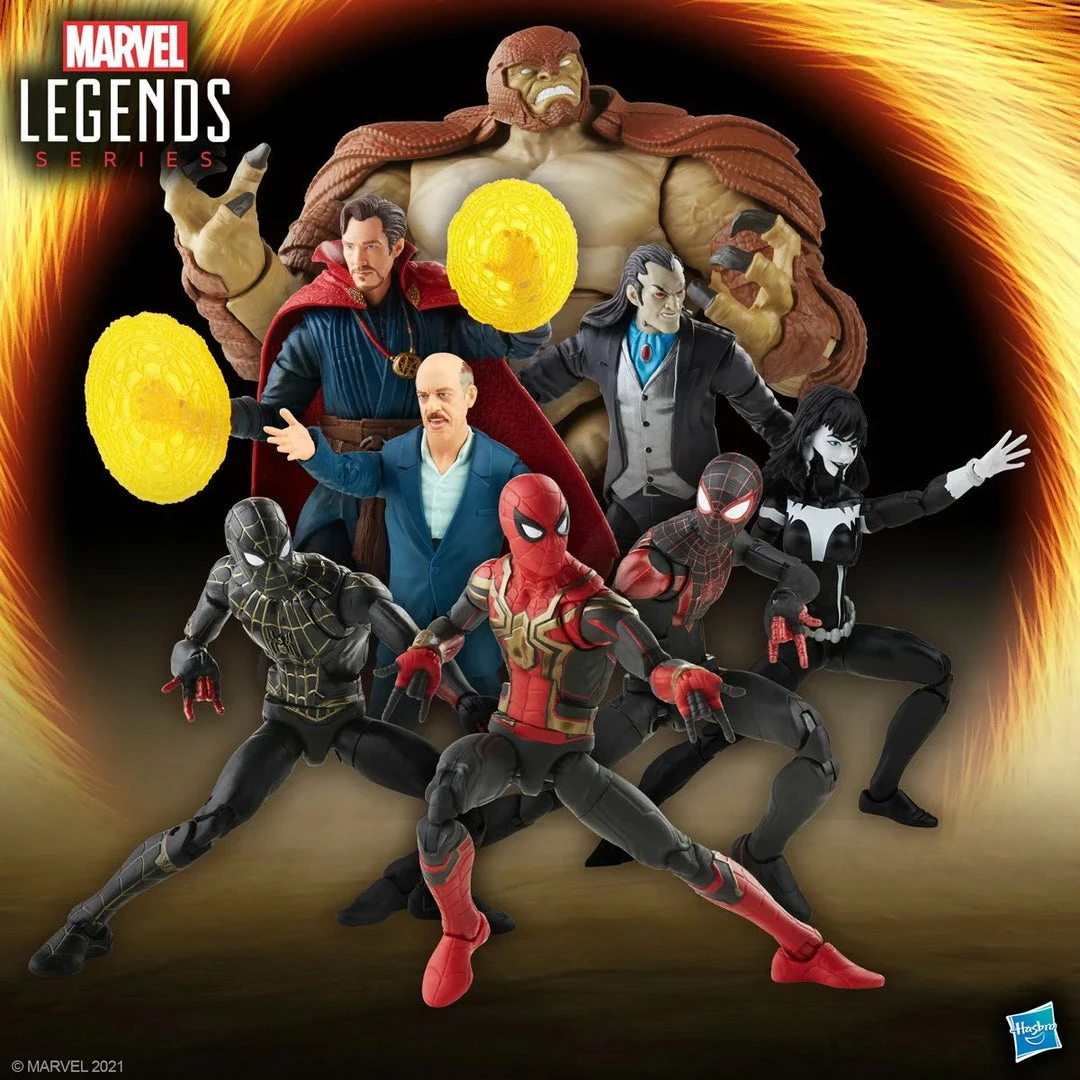 Maybang's Collectibles Hasbro Marvel Legends Spider-Man 3 6-Inch Action Figure Wave 13 Set Of 7 Figures Spider-Man (Intergrated Suit), Spider-Man (Black And Gold), Miles Morales, Doctor Strange, J. Jonah Jameson, Morlun & Shriek (Marvel's Armadillo BAF) 2 Maybang's Collectibles Hasbro Marvel Legends Spider-Man 3 6-Inch Action Figure Wave 13 Set Of 7 Figures Spider-Man (Intergrated Suit), Spider-Man (Black And Gold), Miles Morales, Doctor Strange, J. Jonah Jameson, Morlun & Shriek (Marvel's Armadillo BAF)