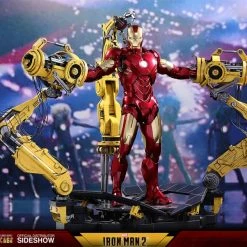 Vendor-unknown Hot Toys Marvel Iron Man 2 Iron Man Mark IV Diecast Figure With Suit-up Gantry 1/6 Scale Figure Set