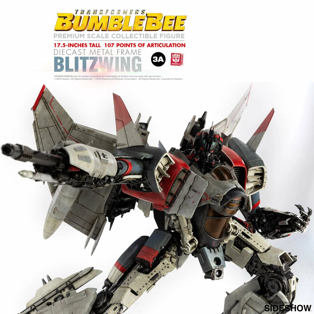 Vendor-unknown ThreeA Transformers Bumblebee (2018) Blitzwing Premium Scale Die-Cast Metal Collectible Figure 6 Vendor-unknown ThreeA Transformers Bumblebee (2018) Blitzwing Premium Scale Die-Cast Metal Collectible Figure