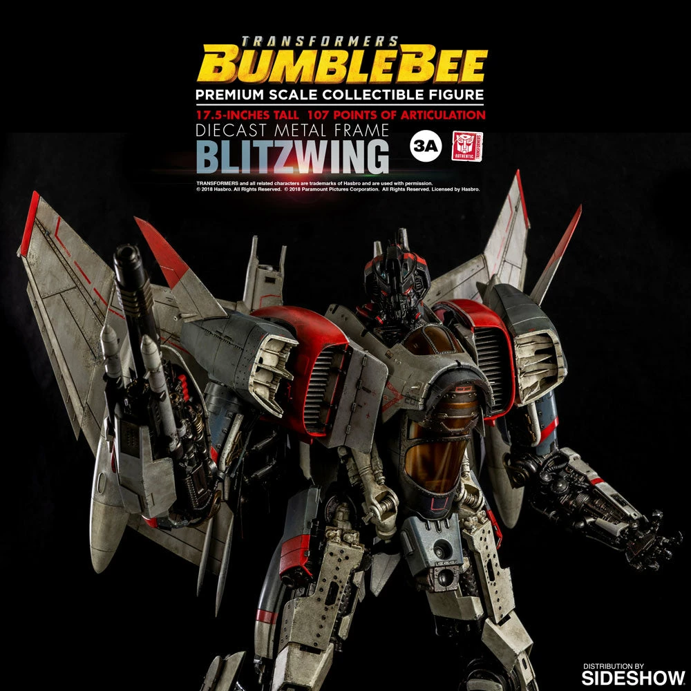 Vendor-unknown ThreeA Transformers Bumblebee (2018) Blitzwing Premium Scale Die-Cast Metal Collectible Figure 12 Vendor-unknown ThreeA Transformers Bumblebee (2018) Blitzwing Premium Scale Die-Cast Metal Collectible Figure