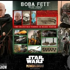 Maybang's Collectibles Hot Toys Star Wars The Mandalorian - Television Masterpiece Series Boba Fett (Deluxe Version) 2 Pack 1/6 Scale 12