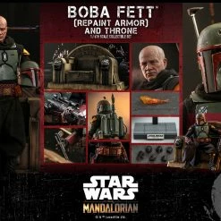 Maybang's Collectibles Hot Toys Star Wars The Mandalorian - Television Masterpiece Series Boba Fett (Repaint Armor) And The Thorne 1/6 Scale 12