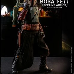 Maybang's Collectibles Hot Toys Star Wars The Mandalorian - Television Masterpiece Series Boba Fett (Repaint Armor) 1/6 Scale 12