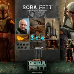 Maybang's Collectibles Hot Toys Star Wars The Mandalorian Quarter Scale Series - The Book Of Boba Fett Boba Fett 1/4 Quarter Scale Collectible Figure