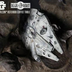 Vendor-unknown Regal Robot Official Licensed Star Wars Furniture Han Solo's Millennium Falcon Asteroid Coffee Table