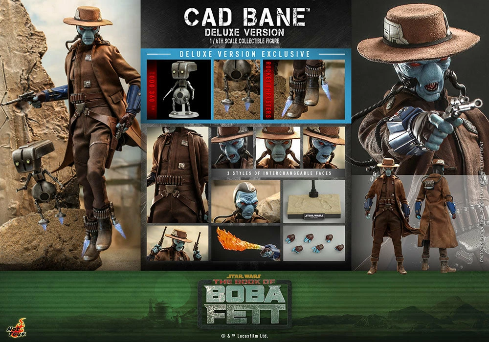 Maybang's Collectibles Hot Toys Star Wars The Book Of Boba Fett - Television Masterpiece Series Cad Bane (Deluxe Version) 1/6 Scale 12" Collectible Figure 18 Maybang's Collectibles Hot Toys Star Wars The Book Of Boba Fett - Television Masterpiece Series Cad Bane (Deluxe Version) 1/6 Scale 12" Collectible Figure