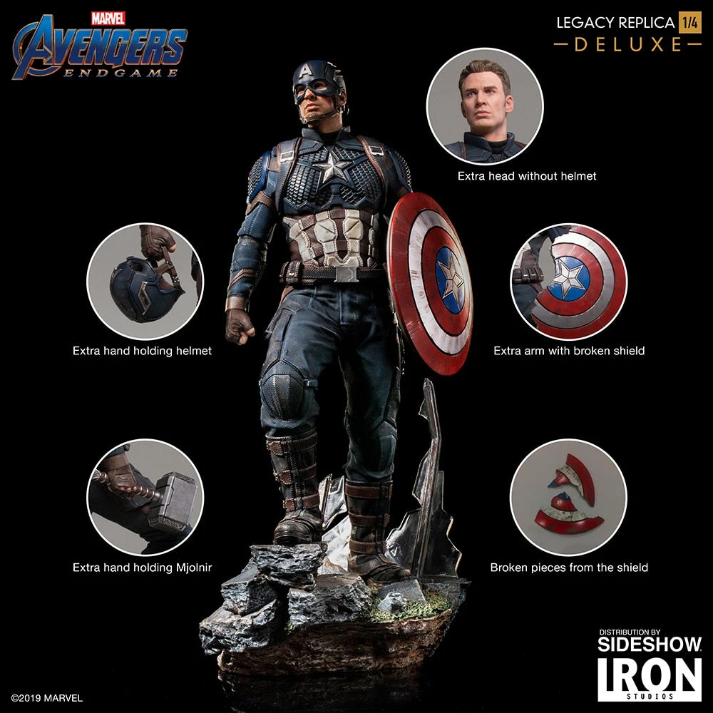 Maybang's Collectibles Iron Studios Marvel Avengers: Endgame Captain America (Deluxe) 1/4 Scale Legacy Replica Statue 19 Maybang's Collectibles Iron Studios Marvel Avengers: Endgame Captain America (Deluxe) 1/4 Scale Legacy Replica Statue