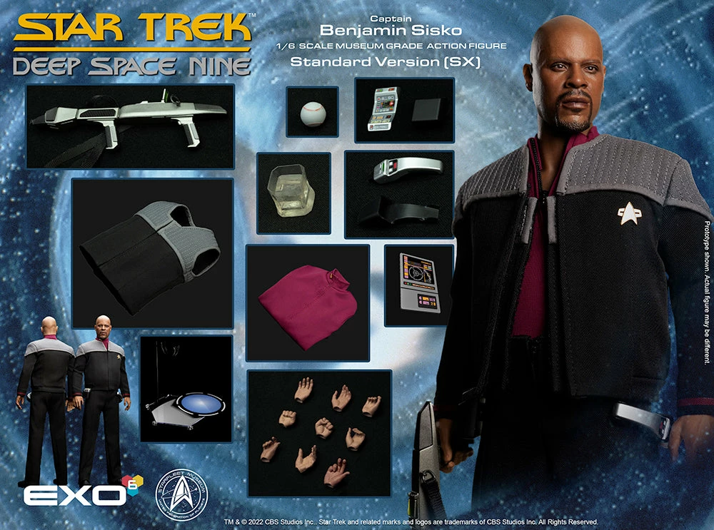 Maybang's Collectibles EXO-6 Star Trek: Deep Space Nine Captain Benjamin Sisko (Standard Version) 1/6 Scale 12" Collectible Figure 6 Maybang's Collectibles EXO-6 Star Trek: Deep Space Nine Captain Benjamin Sisko (Standard Version) 1/6 Scale 12" Collectible Figure