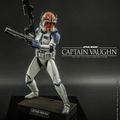 Maybang's Collectibles Hot Toys Star Wars The Clone Wars Captain Vaughn 1/6 Scale 12" Collectible Figure