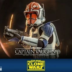 Maybang's Collectibles Hot Toys Star Wars The Clone Wars Captain Vaughn 1/6 Scale 12