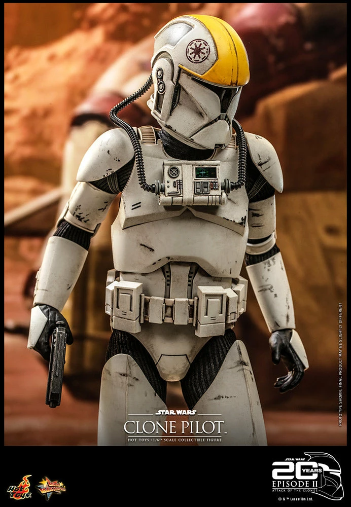 Maybang's Collectibles Hot Toys Star Wars Episode II Attack Of The Clones Clone Pilot 1/6 Scale 12" Collectible Figure 5 Maybang's Collectibles Hot Toys Star Wars Episode II Attack Of The Clones Clone Pilot 1/6 Scale 12" Collectible Figure