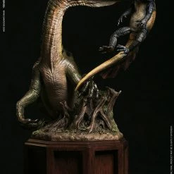 Maybang's Collectibles Damtoys Museum Collection Series MUS008A Coelophysis - Green Statue