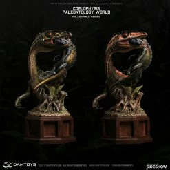 Maybang's Collectibles Damtoys Museum Collection Series MUS008A Coelophysis - Green Statue