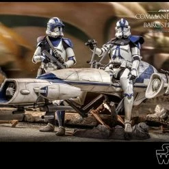 Maybang's Collectibles Hot Toys Star Wars: The Clone Wars Clone Commander Appo And BARC Speeder