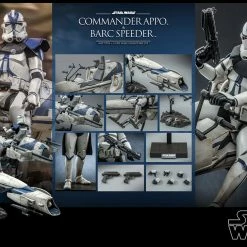 Maybang's Collectibles Hot Toys Star Wars: The Clone Wars Clone Commander Appo And BARC Speeder