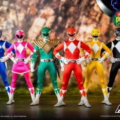 Maybang's Collectibles Threezero Mighty Morphin Power Rangers Core Rangers + Green Ranger Six Pack 1/6 Scalre 12" Collectible Figure Set