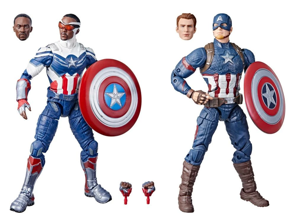 Maybang's Collectibles Hasbro The Falcon And The Winter Soldier & Avengers Endgame Marvel Legends Tag Team Captain America Two-Pack Action Figures Set 10 Maybang's Collectibles Hasbro The Falcon And The Winter Soldier & Avengers Endgame Marvel Legends Tag Team Captain America Two-Pack Action Figures Set