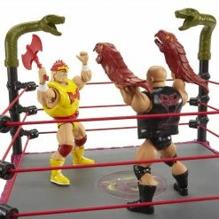Maybang's Collectibles Mattel WWE Masters Of The WWE Universe Rattlesnake Mountain Bundle Action Figure Playset
