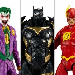 Maybang's Collectibles DC Multiverse Wave 3 Set Of 3 Action Figures Batman: Curse Of The White Knight DC Multiverse Azrael Batman Armor, The Joker & The Flash McFarlane Toys