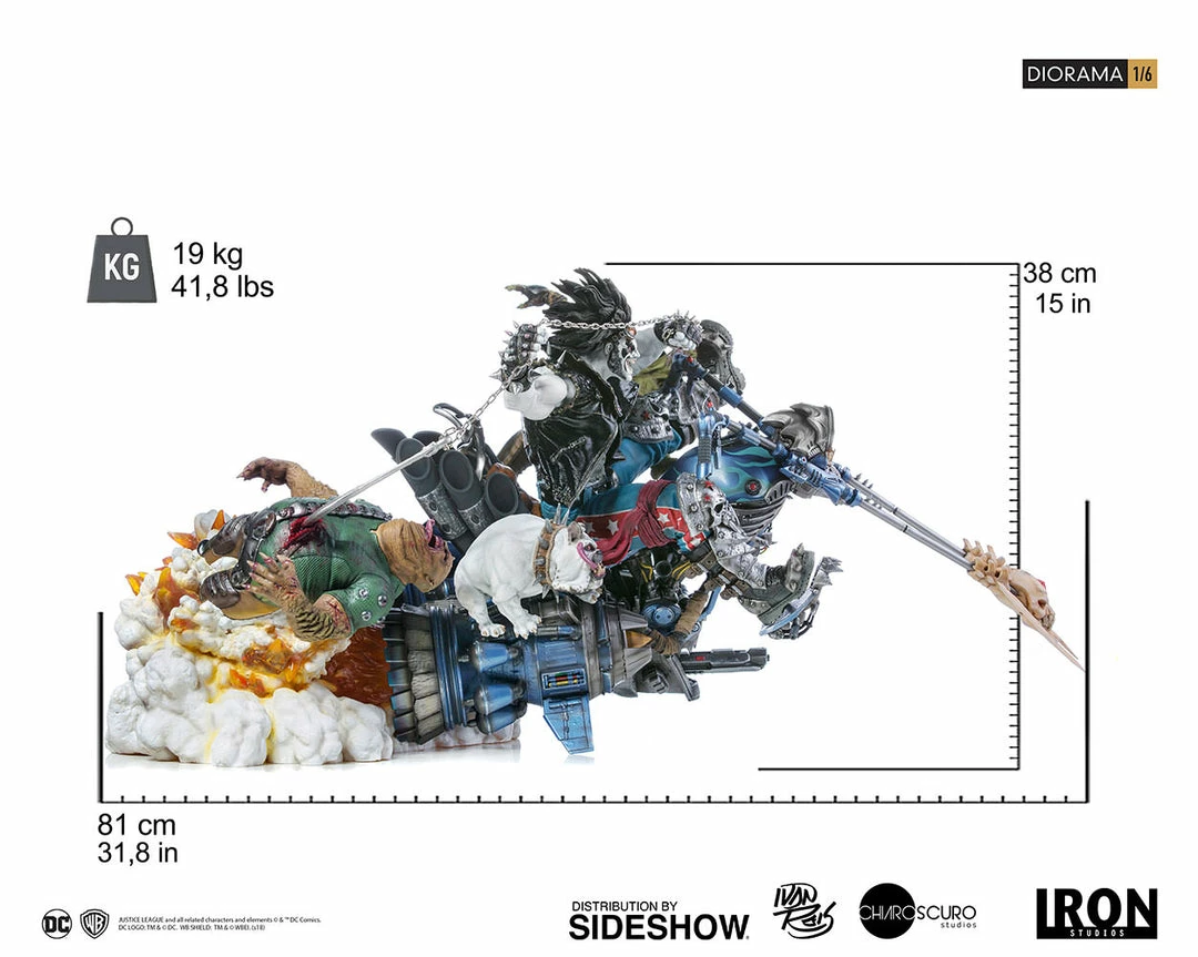 Maybang's Collectibles Iron Studios DC Comics Lobo By Ivan Reis Sixth Scale Diorama Statue 22 Maybang's Collectibles Iron Studios DC Comics Lobo By Ivan Reis Sixth Scale Diorama Statue