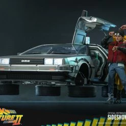 Maybang's Collectibles Hot Toys Back To The Future Part II The Delorean Time Machine 1/6 Scale Collectible Figure Vehicle