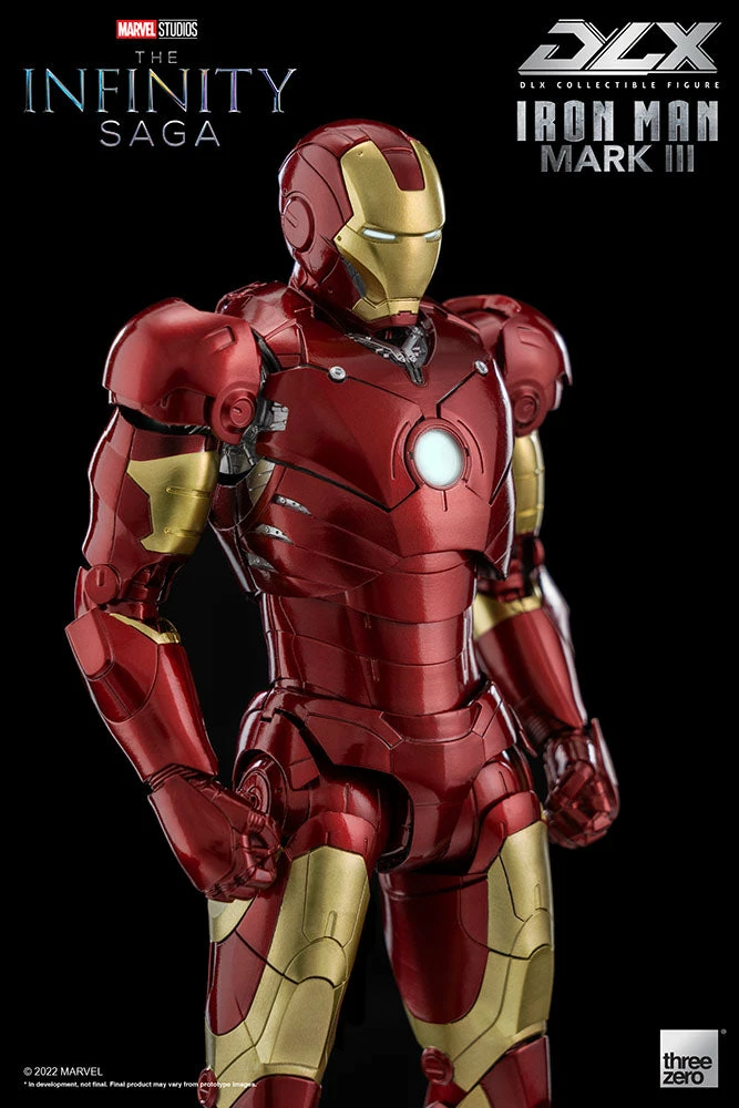 Maybang's Collectibles Threezero Marvel Infinity Saga Iron Man Iron Man Mark III DLX 1/12 Scale Die-Cast Action Figure 7 Maybang's Collectibles Threezero Marvel Infinity Saga Iron Man Iron Man Mark III DLX 1/12 Scale Die-Cast Action Figure