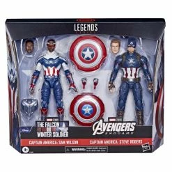 Maybang's Collectibles Hasbro The Falcon And The Winter Soldier & Avengers Endgame Marvel Legends Tag Team Captain America Two-Pack Action Figures Set 22 Maybang's Collectibles Hasbro The Falcon And The Winter Soldier & Avengers Endgame Marvel Legends Tag Team Captain America Two-Pack Action Figures Set