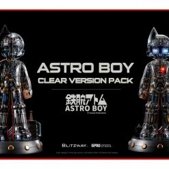 Maybang's Collectibles Blitzway Astro Boy (Clear Ver.) Superb Anime Statue & Assembly Bed DX Pack