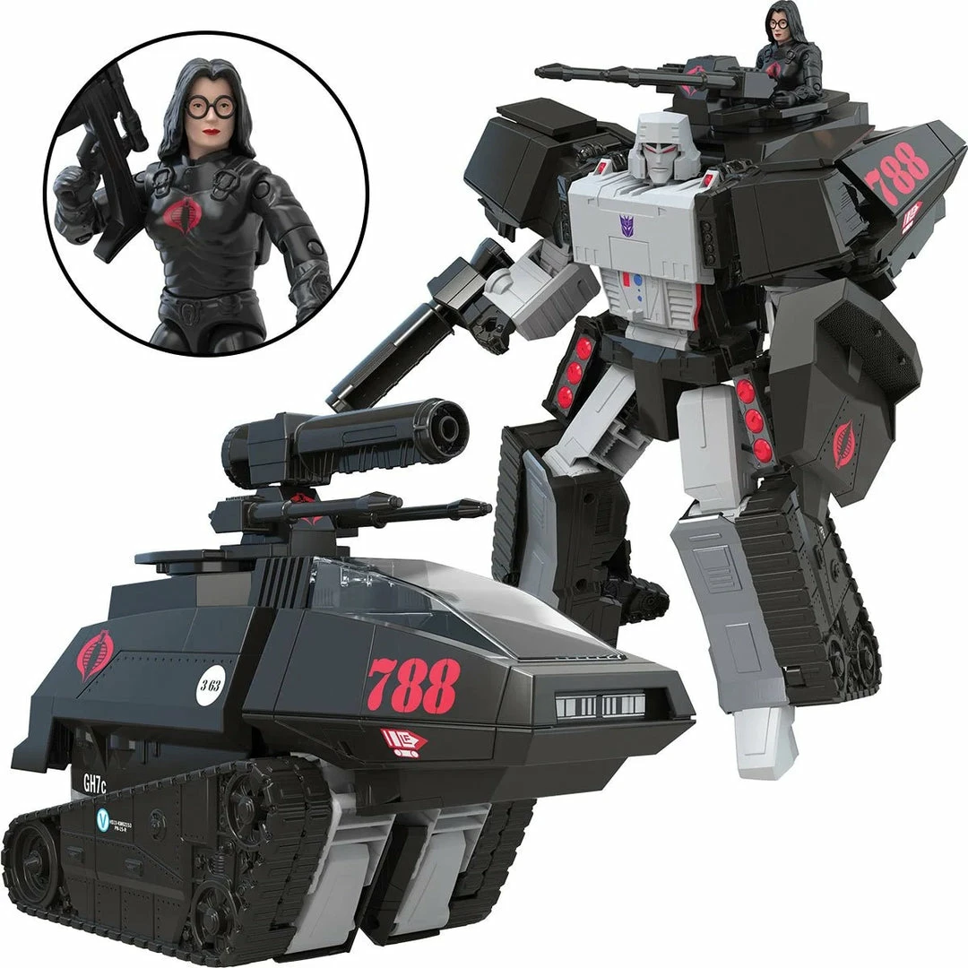 Maybang's Collectibles Hasbro Transformers Collaborative G.I. Joe Mash-Up Megatron H.I.S.S. Tank With Cobra Baroness Figure 1 Maybang's Collectibles Hasbro Transformers Collaborative G.I. Joe Mash-Up Megatron H.I.S.S. Tank With Cobra Baroness Figure
