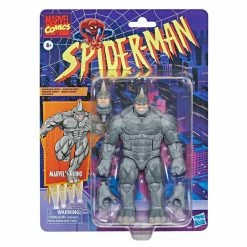 Maybang's Collectibles Hasbro Spider-Man Marvel Legends Retro Collection 20th Anniversary Series Marvel's Rhino Action Figure