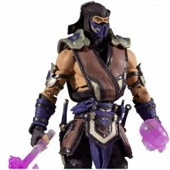 Maybang's Collectibles McFarlane Mortal Kombat Series 5 Action Figure Set Of 4 Liu Kang, Shao Kahn, Scorpion In The Shadows Variant & Sub-Zero Winter Purple Variant