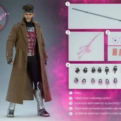 Maybang's Collectibles Sideshow Marvel Comics X-Men Gambit Deluxe 1/6 Scale 12" Collectible Figure Sideshow Collectibles 29 Maybang's Collectibles Sideshow Marvel Comics X-Men Gambit Deluxe 1/6 Scale 12