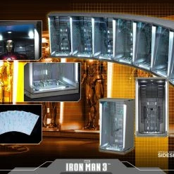 Maybang's Collectibles Hot Toys Marvel Iron Man 1/6 Scale Diorama Accessory Hall Of Armor Set Of 7