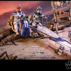 Maybang's Collectibles Hot Toys Star Wars: The Clone Wars Heavy Weapons Clone Trooper And BARC Speeder With Sidecar