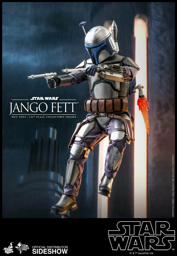 Maybang's Collectibles Hot Toys Star Wars Episode II: Attack Of The Clones Jango Fett 1/6 Scale 12" Collectible Figure 4 Maybang's Collectibles Hot Toys Star Wars Episode II: Attack Of The Clones Jango Fett 1/6 Scale 12" Collectible Figure