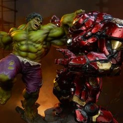 Maybang's Collectibles Sideshow Marvel Comcis Hulk Vs Hulkbuster Maquette Statue Sideshow Collectibles