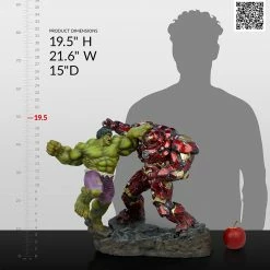 Maybang's Collectibles Sideshow Marvel Comcis Hulk Vs Hulkbuster Maquette Statue Sideshow Collectibles