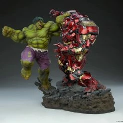 Maybang's Collectibles Sideshow Marvel Comcis Hulk Vs Hulkbuster Maquette Statue Sideshow Collectibles