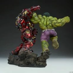 Maybang's Collectibles Sideshow Marvel Comcis Hulk Vs Hulkbuster Maquette Statue Sideshow Collectibles