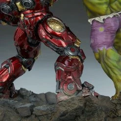 Maybang's Collectibles Sideshow Marvel Comcis Hulk Vs Hulkbuster Maquette Statue Sideshow Collectibles