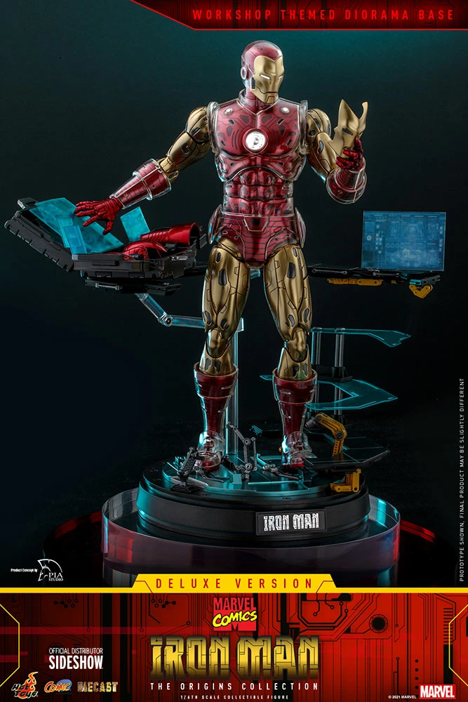 Maybang's Collectibles Hot Toys Marvel Comics The Origins Collection - Comics Masterpiece Series Diecast Iron Man (Delxue) 1/6 Scale Collectible Figure 3 Maybang's Collectibles Hot Toys Marvel Comics The Origins Collection - Comics Masterpiece Series Diecast Iron Man (Delxue) 1/6 Scale Collectible Figure