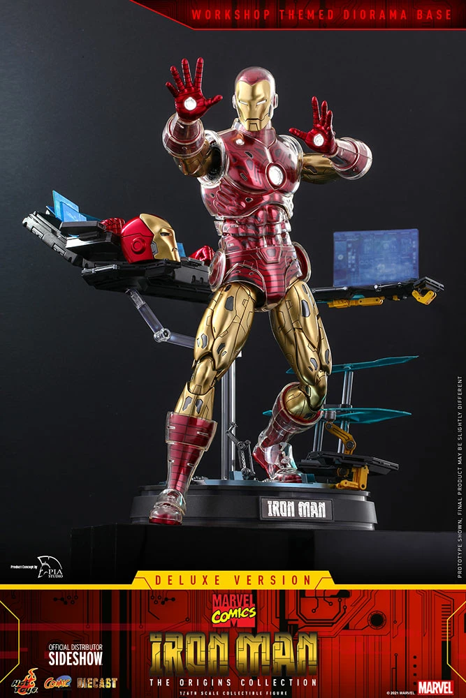 Maybang's Collectibles Hot Toys Marvel Comics The Origins Collection - Comics Masterpiece Series Diecast Iron Man (Delxue) 1/6 Scale Collectible Figure 5 Maybang's Collectibles Hot Toys Marvel Comics The Origins Collection - Comics Masterpiece Series Diecast Iron Man (Delxue) 1/6 Scale Collectible Figure