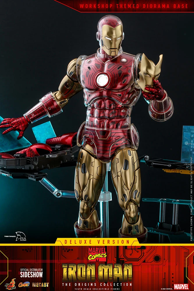 Maybang's Collectibles Hot Toys Marvel Comics The Origins Collection - Comics Masterpiece Series Diecast Iron Man (Delxue) 1/6 Scale Collectible Figure 10 Maybang's Collectibles Hot Toys Marvel Comics The Origins Collection - Comics Masterpiece Series Diecast Iron Man (Delxue) 1/6 Scale Collectible Figure