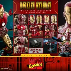 Maybang's Collectibles Hot Toys Marvel Comics The Origins Collection - Comics Masterpiece Series Diecast Iron Man (Delxue) 1/6 Scale Collectible Figure 41 Maybang's Collectibles Hot Toys Marvel Comics The Origins Collection - Comics Masterpiece Series Diecast Iron Man (Delxue) 1/6 Scale Collectible Figure