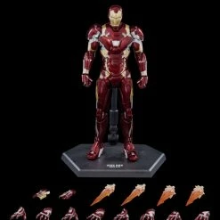 Maybang's Collectibles Threezero Marvel Infinity Saga Captain America: Civil War Iron Man Mark 46 DLX 1/12 Scale Die-Cast Action Figure