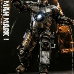 Maybang's Collectibles Hot Toys Marvel Iron Man Iron Man Mark I Suit Diecast 1/6 Scale 12" Collectible Figure