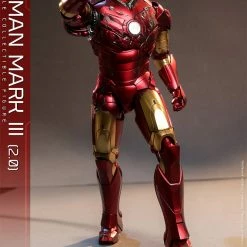 Maybang's Collectibles Hot Toys Marvel Comics Iron Man (2008) Iron Man Mark III (2.0) Diecast 1/6 Scale 12" Collectible Figure Sixth Scale Figure