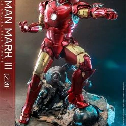Maybang's Collectibles Hot Toys Marvel Comics Iron Man (2008) Iron Man Mark III (2.0) Diecast 1/6 Scale 12" Collectible Figure Sixth Scale Figure 22 Maybang's Collectibles Hot Toys Marvel Comics Iron Man (2008) Iron Man Mark III (2.0) Diecast 1/6 Scale 12